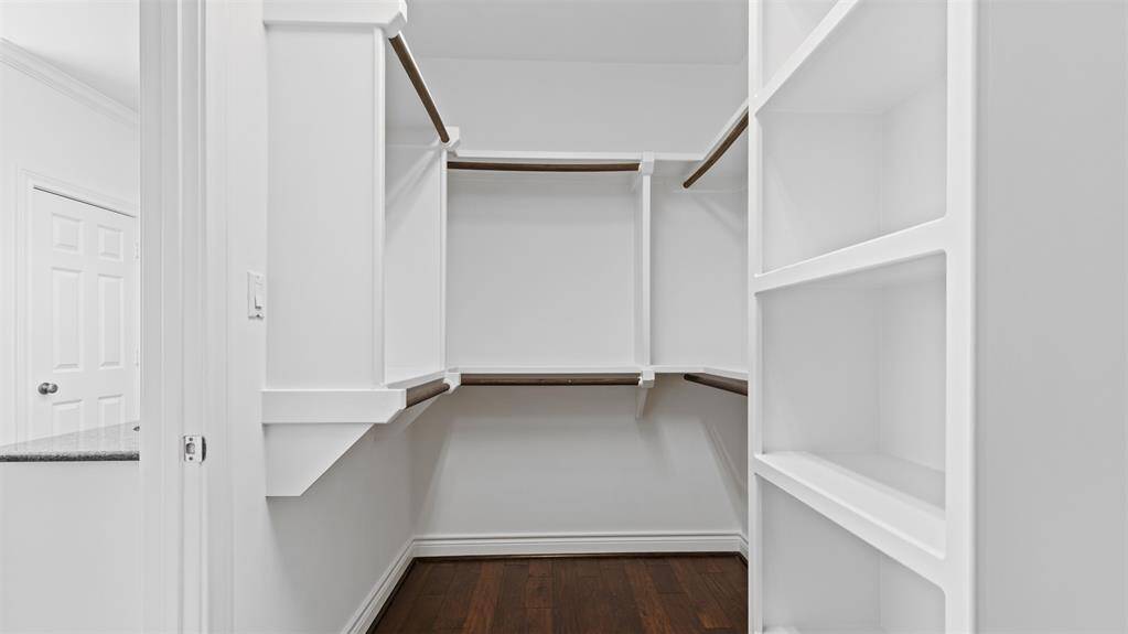 1 of 2 closets in the primary room