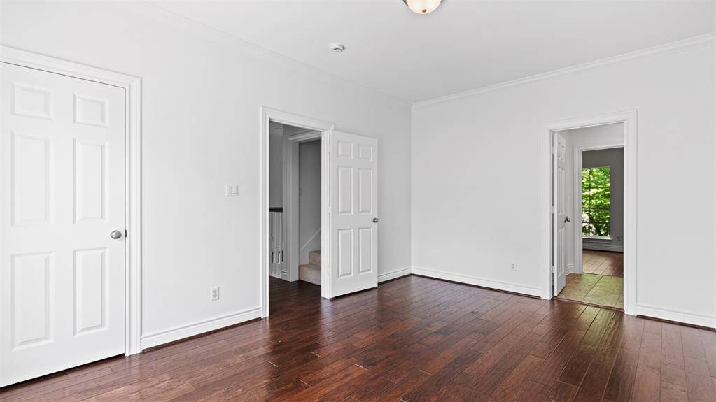 Wood flooring in all second level rooms