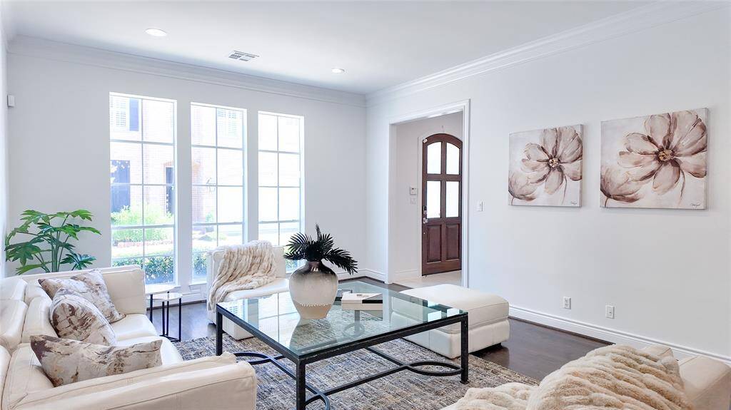 1 of 2 living areas on the first floor.