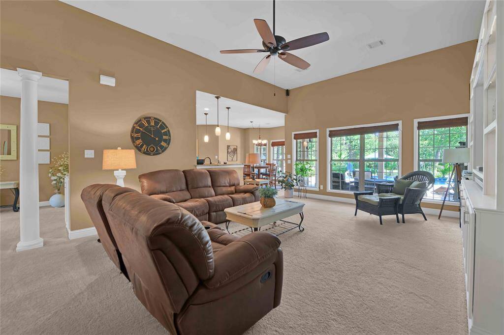 Family room.............did I mention all of the windows that bring in natural light?!