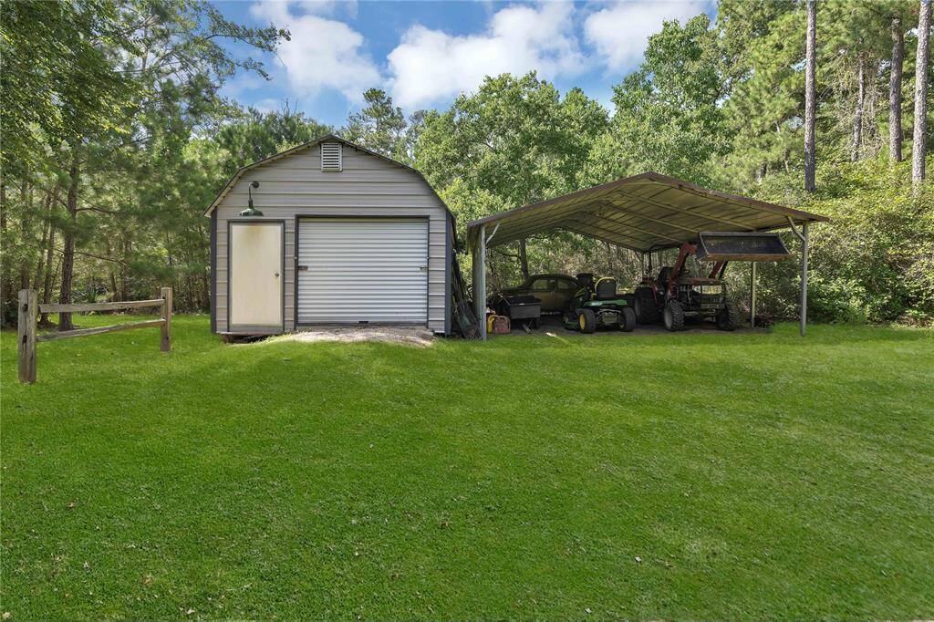 Storage shed and canopy for your yard equipment