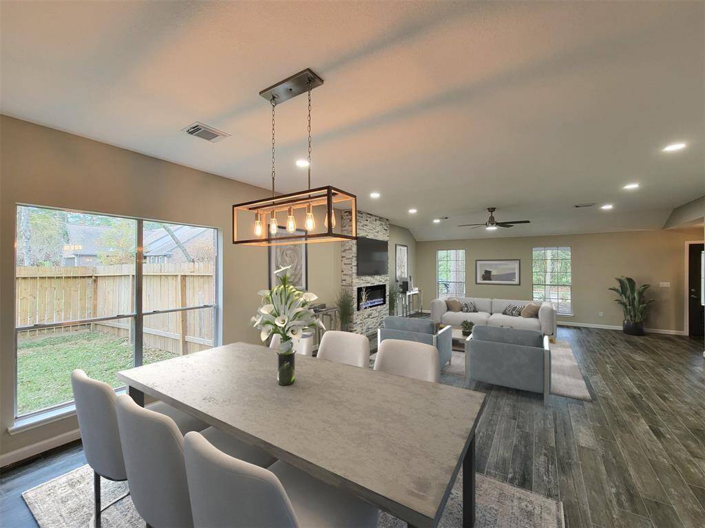 This picture has been virtually staged. Plenty of room for your large dinner parties.