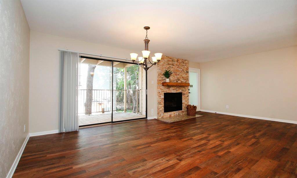 The combined living & dining space is great for entertaining.