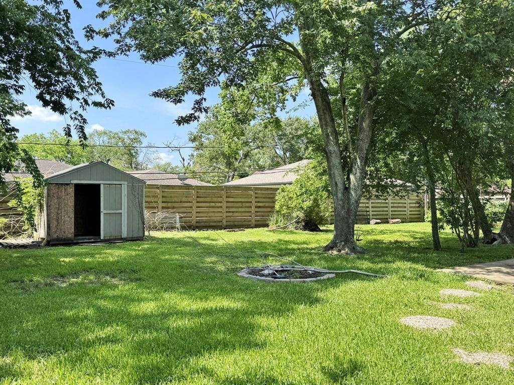 Large backyard