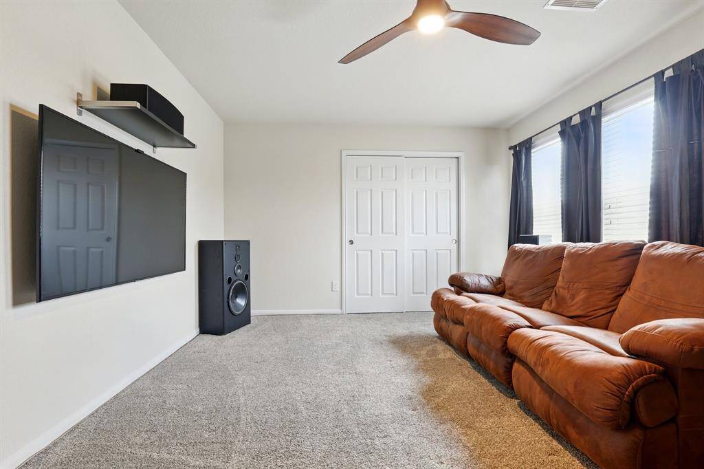 Used as a media room, this could be your 5th bedroom, big enough for bunk beds!