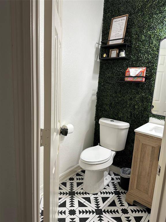 Updated powder room