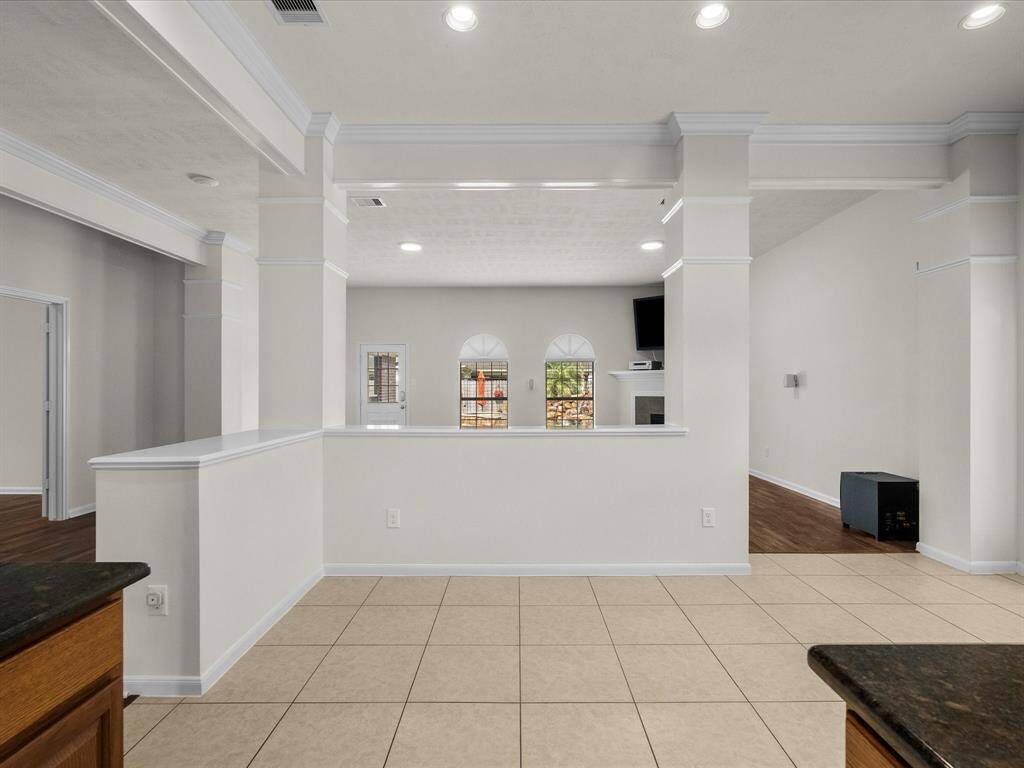 View of breakfast area in kitchen