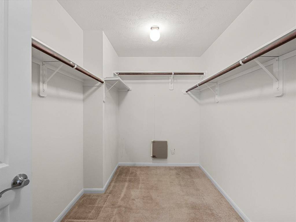 Primary walk-in closet, low-voltage control center