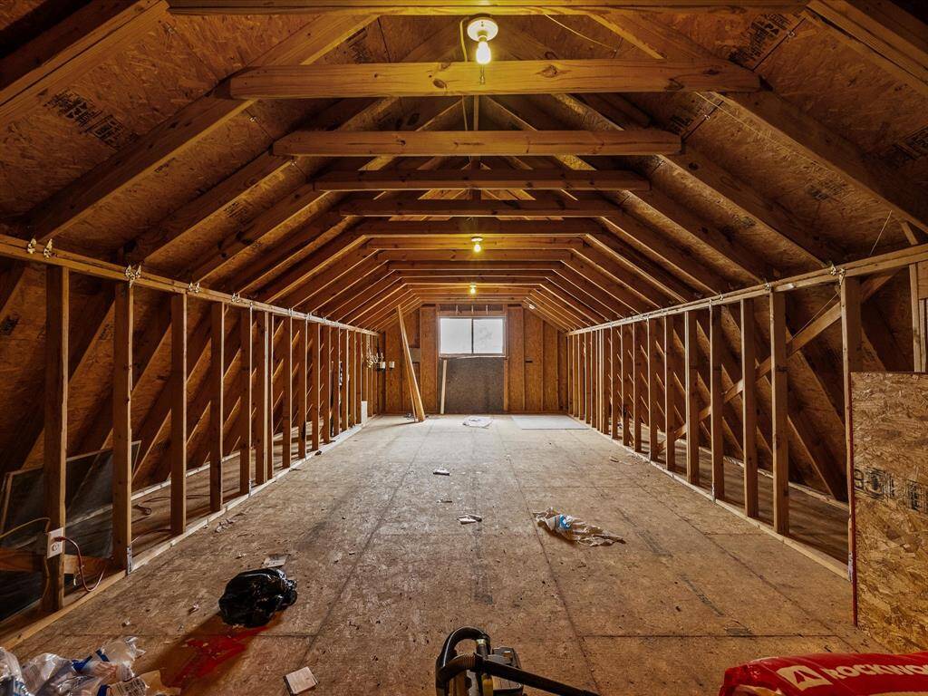 Upstairs of garage, stairs to the left out of frame.  The garage adds an approx 880 sqft of useable space to the property, per BCAD.
