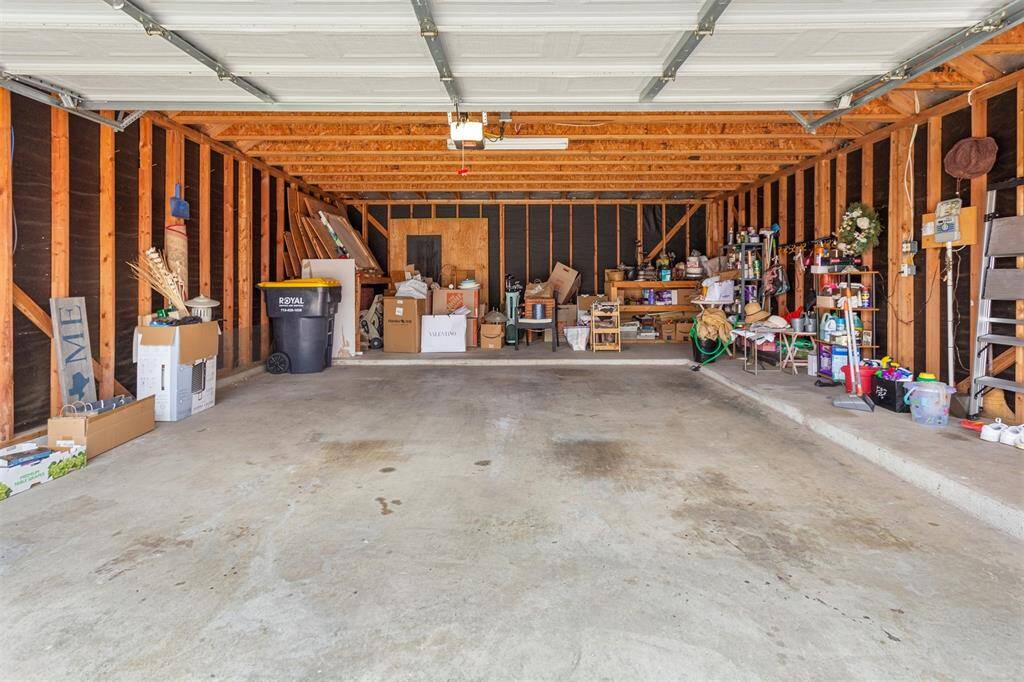 Spacious detached two-car garage.