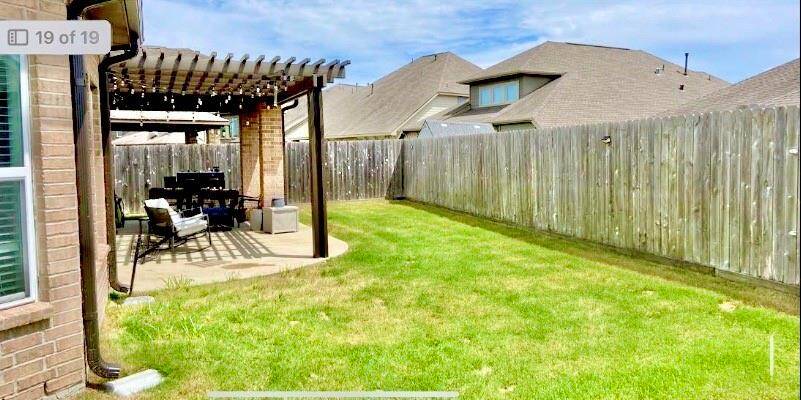 Fully fenced backyard