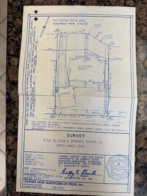 SURVEY W/OUT THE POOL