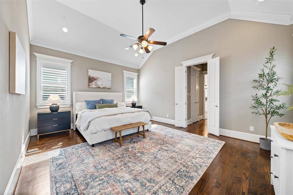 A true sanctuary, the spacious primary suite combines elegant design with thoughtful details, offering a peaceful retreat at the end of each day.