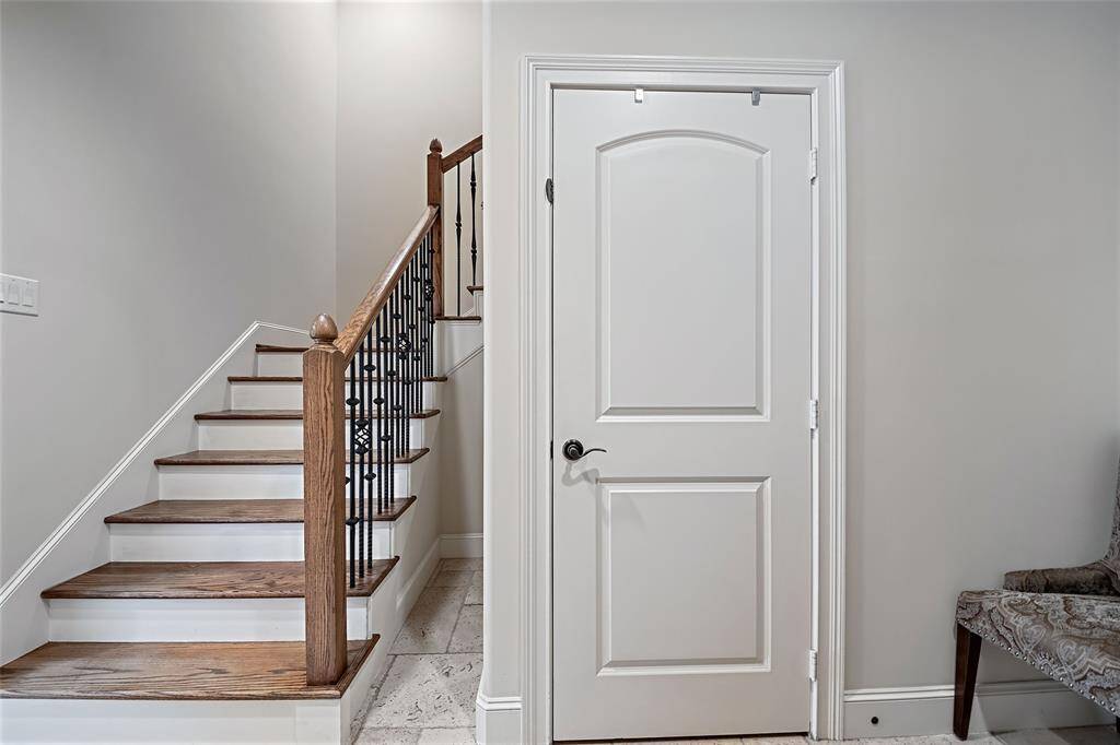 Lovely wrought iron stairwells.