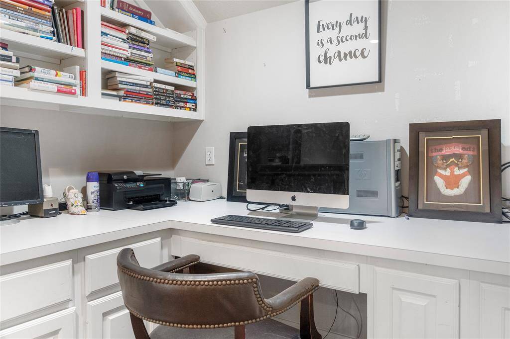 Cozy upstairs study nook—perfect for homework, reading, or working from home in peace and quiet.