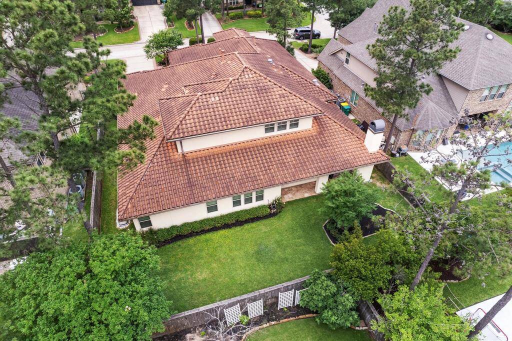 Solid, handsome tile roof enhances the home’s curb appeal and also offers exceptional longevity and performance.