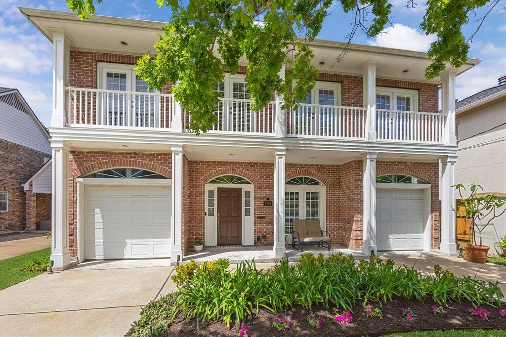 Front view of this wonderful home located in the "Heart of Bellaire" and designed by the owner and architect for his family