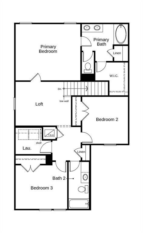 This floor plan features 3 bedrooms, 2 full baths and over 1,700 square feet of living space.