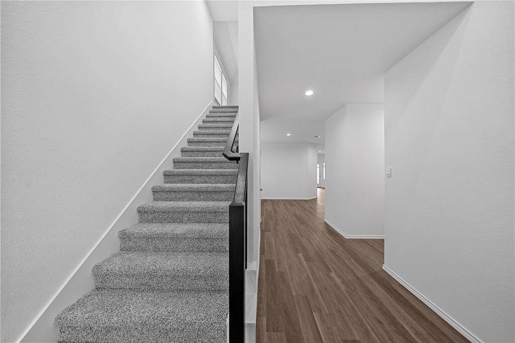 Staircase leading to the second floor