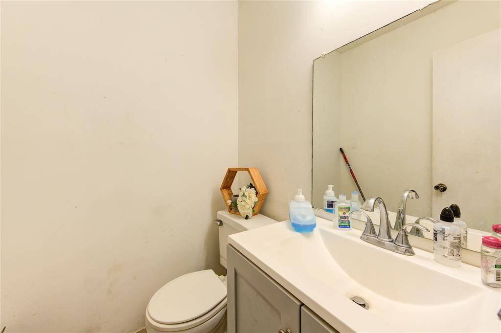 Half bath on 1st floor