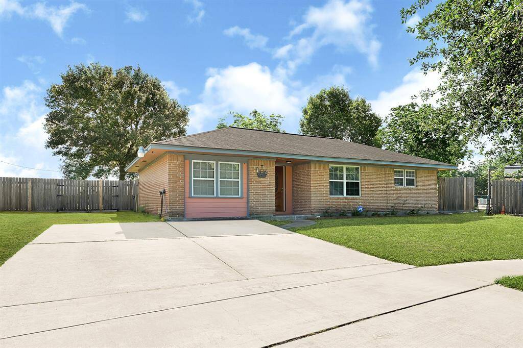 Side view of the home
