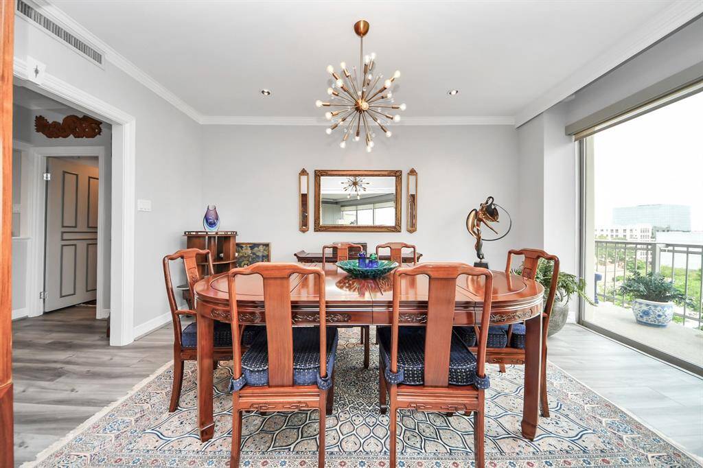 Large dining area.