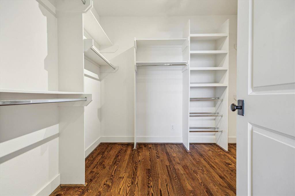 Another view of primary closet.