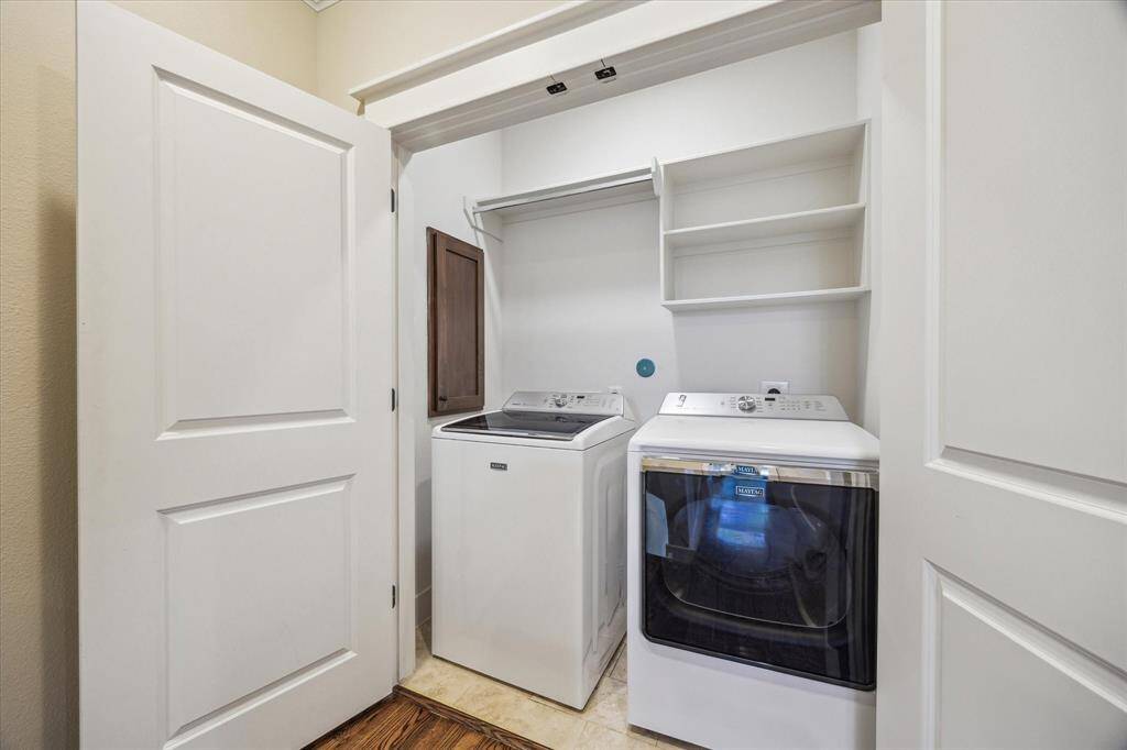 Utility room is conveniently located on the third level. Washer and dryer are included.
