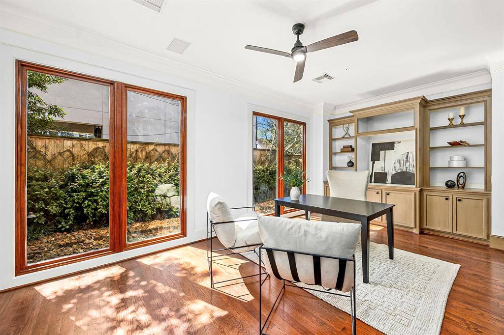Oversized downstairs office/ can flex at 6th bedroom