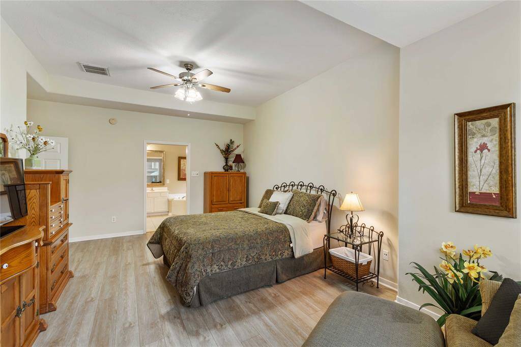 Spacious primary bedroom