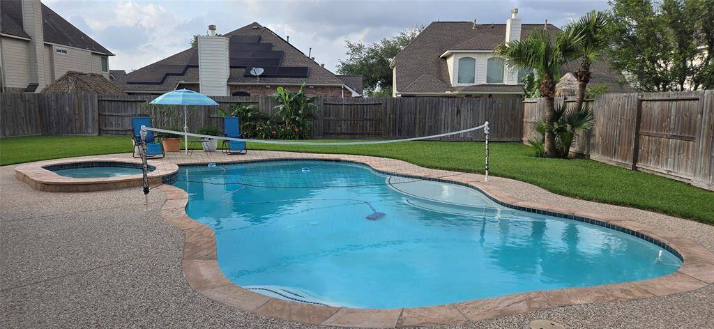 Activity Pool includes volleyball net