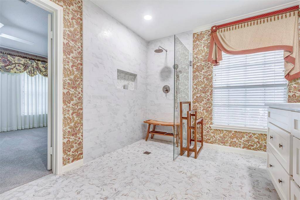 Spacious custom shower for the ultimate shower experience.
