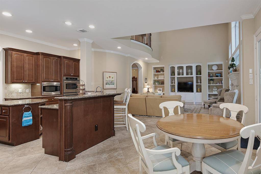 Open plan with adjoining rooms is a sought after home design.