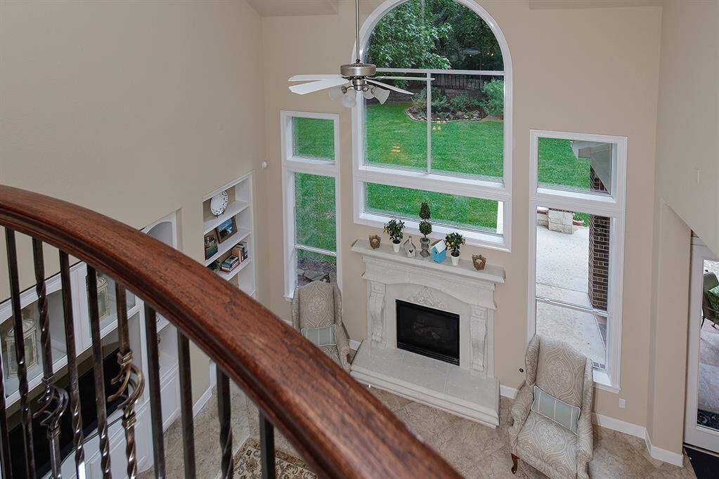 View overlooking the family room.