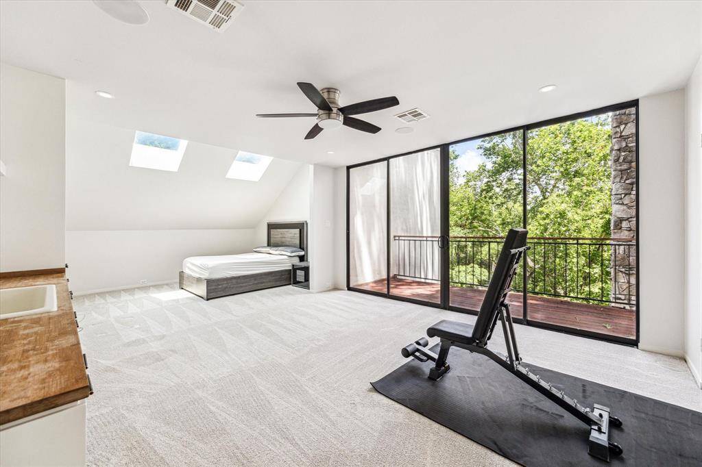 The secondary bedroom in this home can serve various purposes beyond just sleeping quarters. Consider transforming it into a versatile space tailored to your needs.