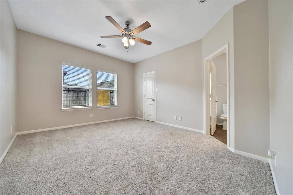 Master bedroom with ensuite and walk in closet.