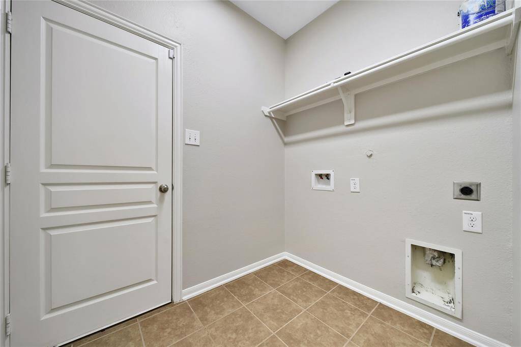 Utility room off of living room.