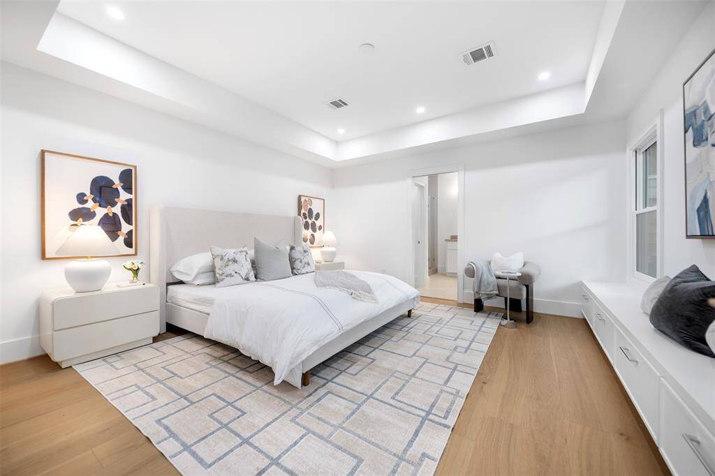 Primary Suite with built-in storage and bench