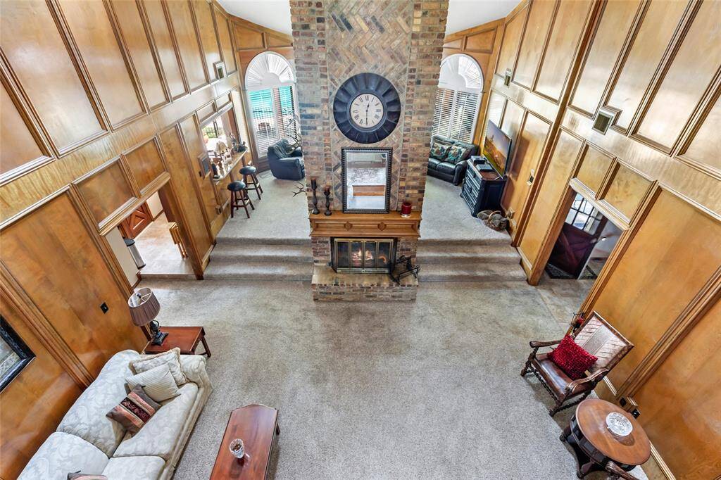 View of Den and Formal Living Room from 2nd floor