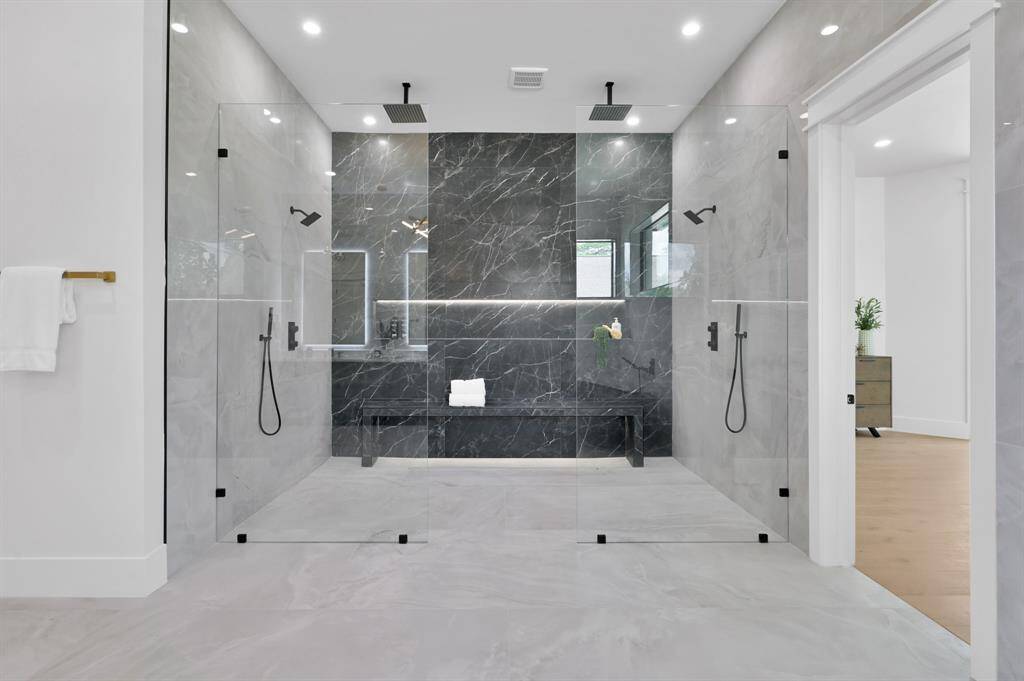 Oversized shower
