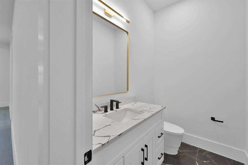 Half bath by game room