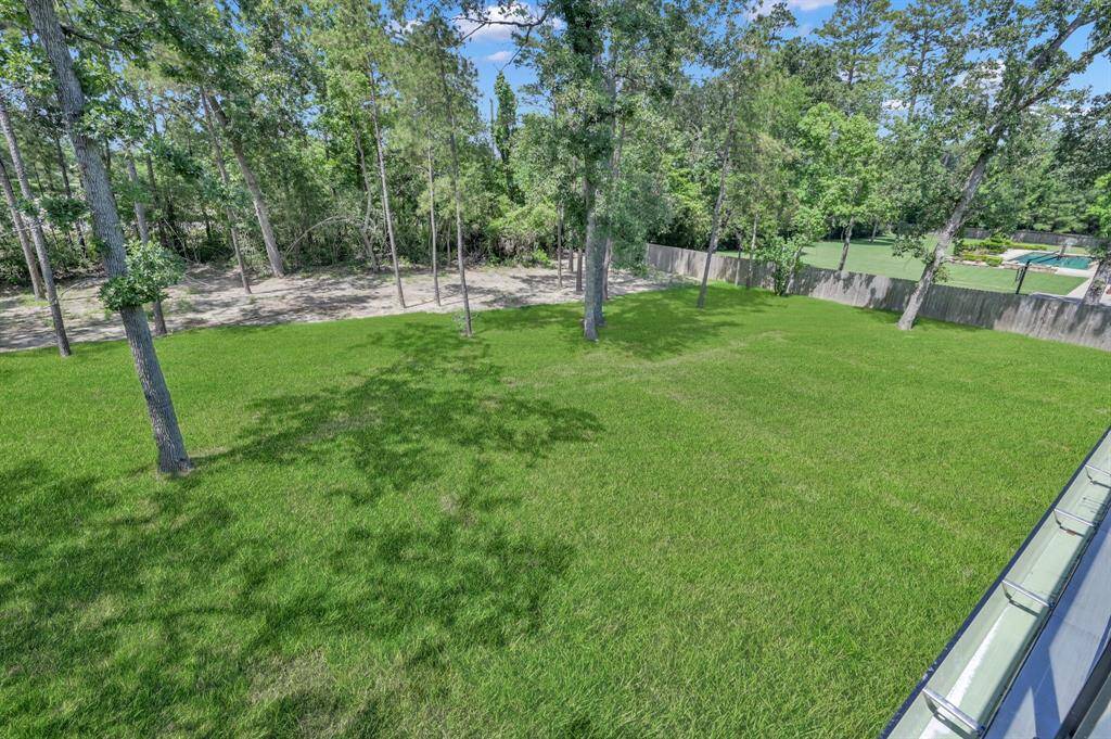 View over your large backyard