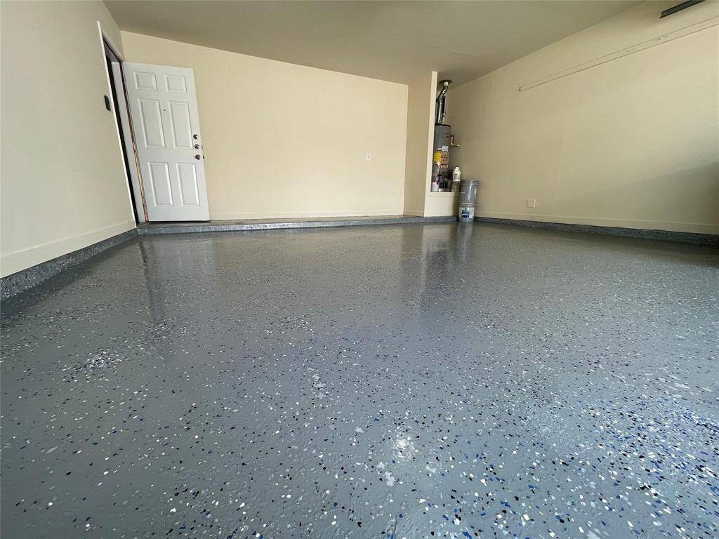 Garage has an epoxy coating!