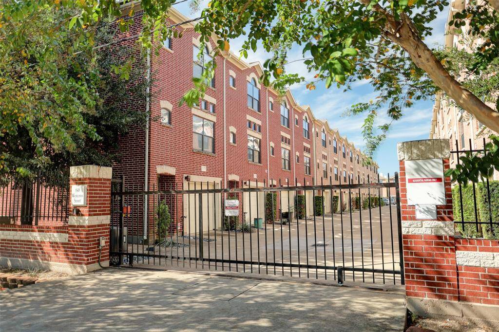 Controlled gate access into the neighborhood.