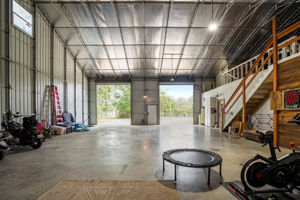 Multi-purpose garage space is ideal for country living.