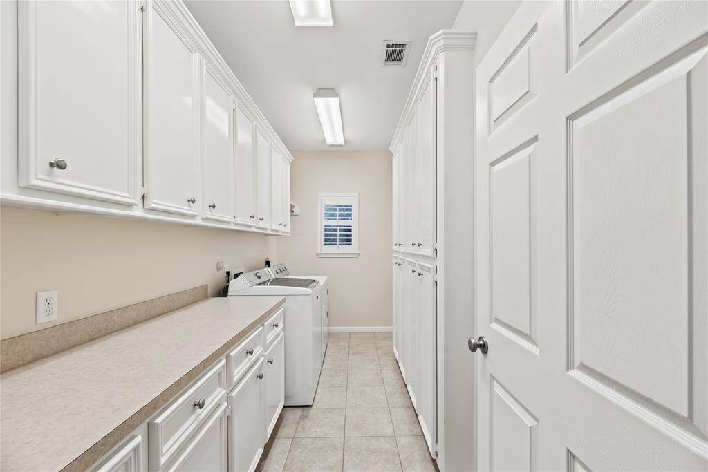 This well-appointed space includes ample storage and efficient organization, making laundry day a breeze while keeping your home tidy and functional.