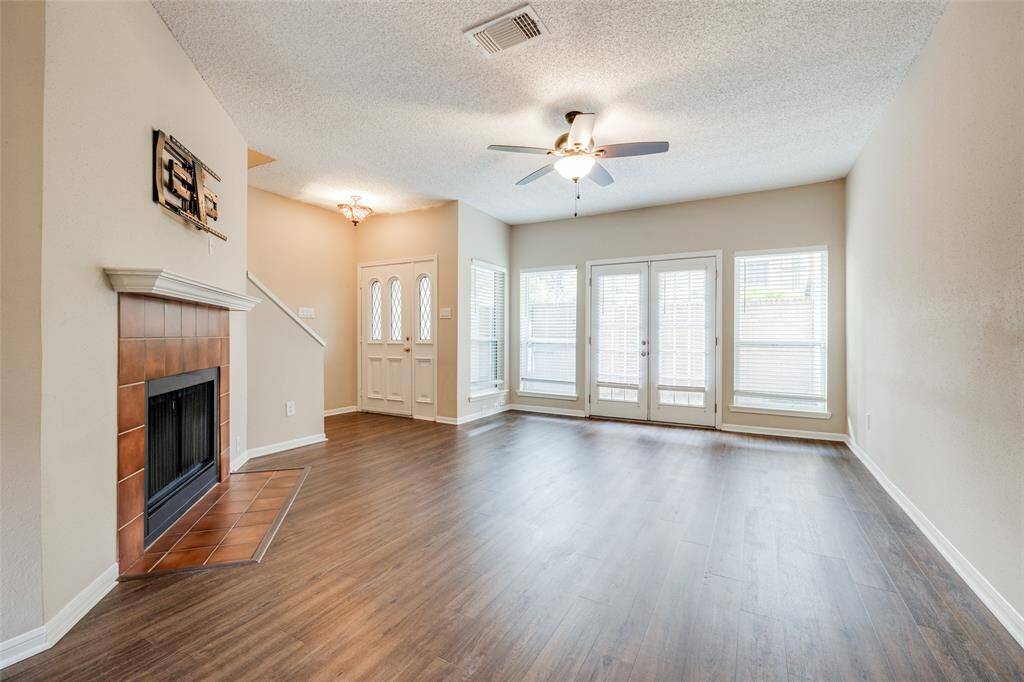 This open floor plan from living to dining allows for your furniture to flow.