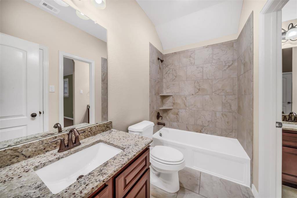 Secondary bath upstairs