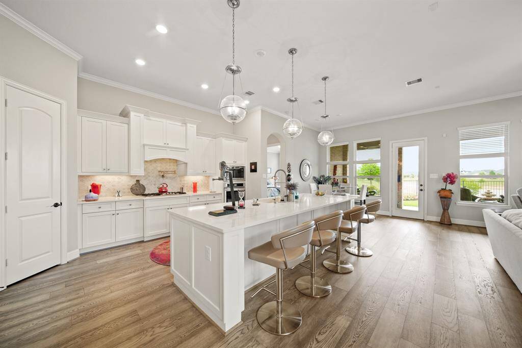 Your large, white and bright kitchen.