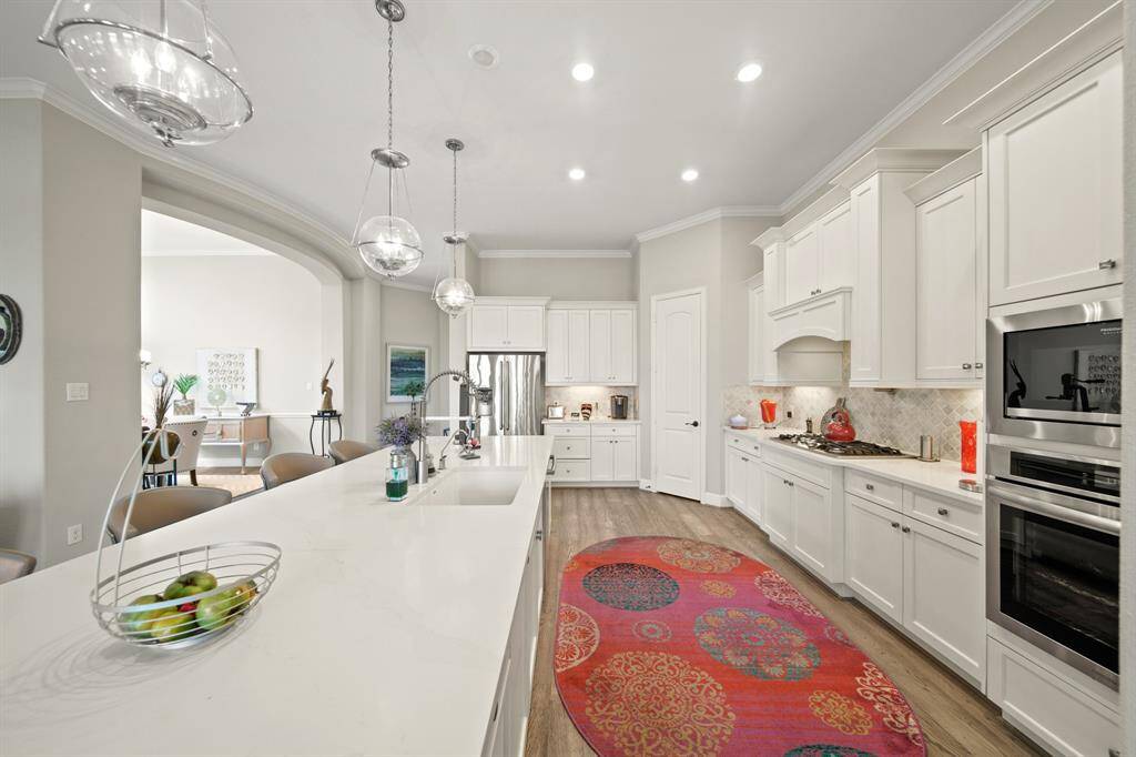 Under cabinet lighting.